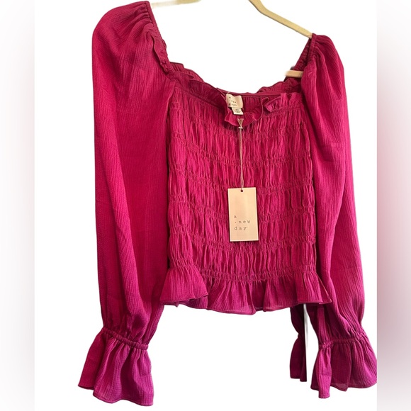 Vibrant Pink Smocked Dress - Picture 2 of 4